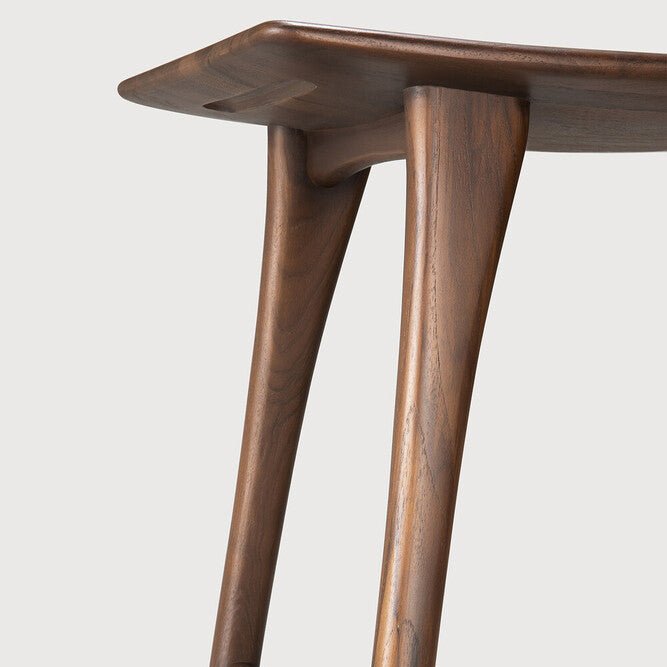 Ethnicraft Osso Stool - Teak in teak, FSC-certified solid teak