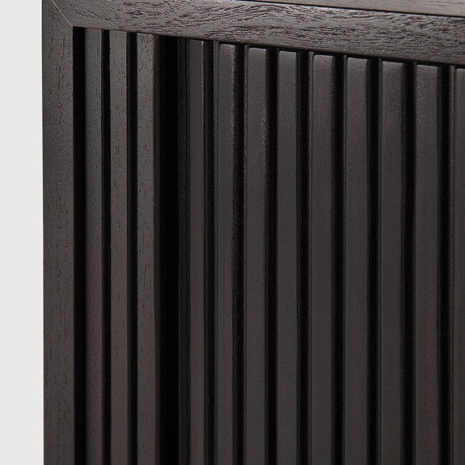 Ethnicraft Roller Max TV Cupboard in teak, FSC-certified solid teak with varnished finish