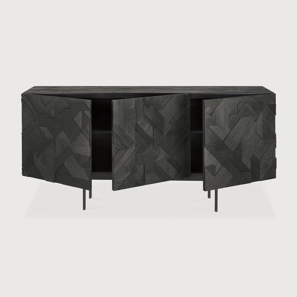 Ethnicraft Graphic Sideboard, FSC-certified solid wood furniture by Belgian brand
