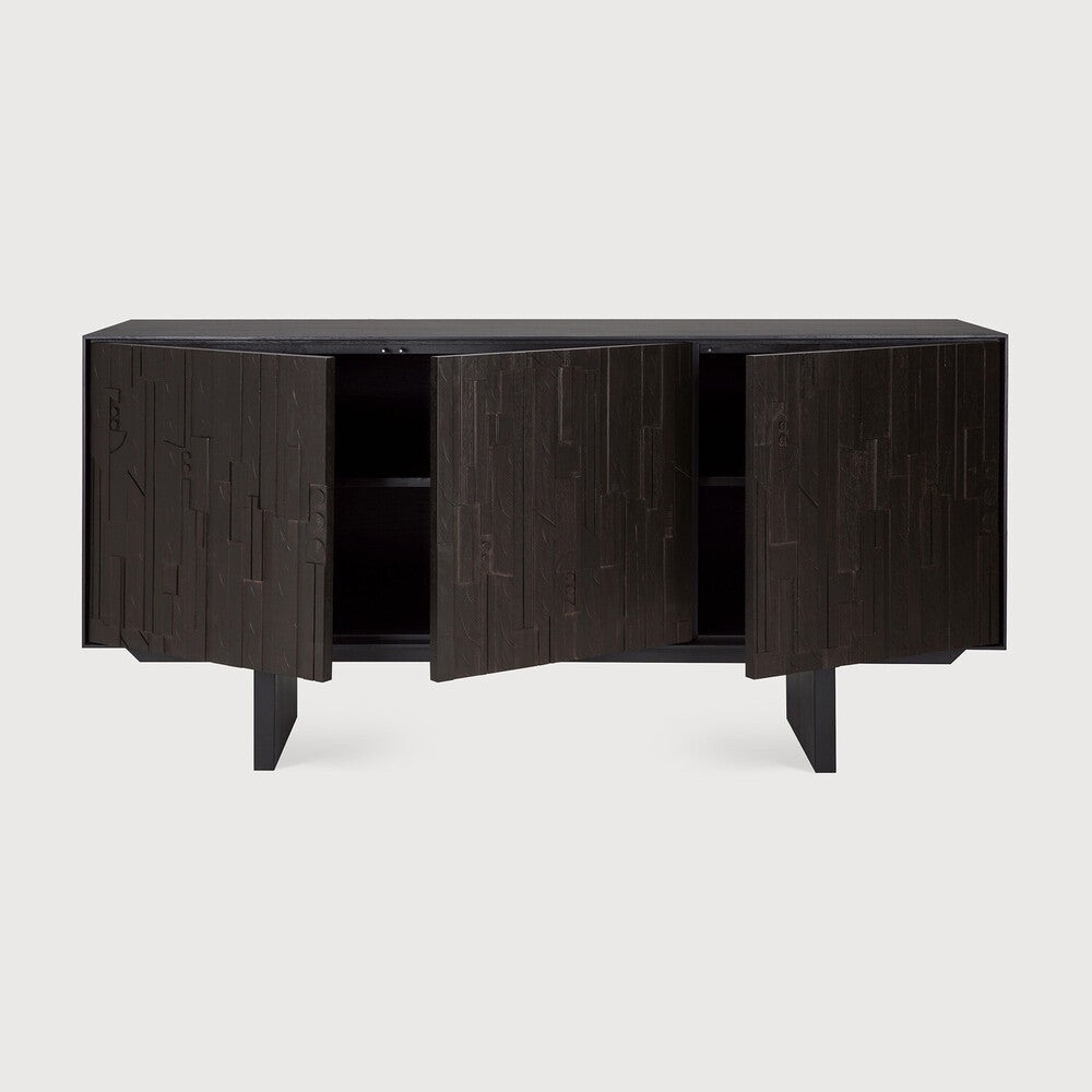 Ethnicraft Mosaic Sideboard, FSC-certified solid wood furniture by Belgian brand
