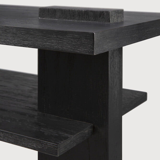 Ethnicraft Abstract Console Table in teak, FSC-certified solid teak