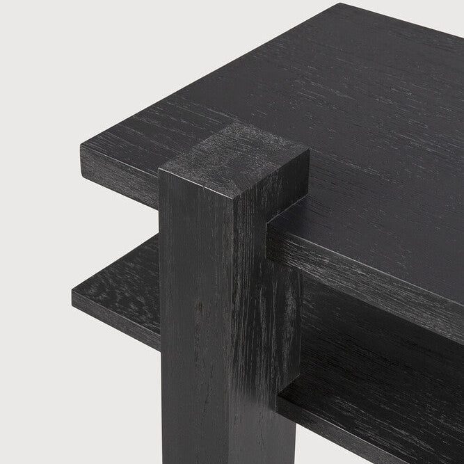 Ethnicraft Abstract Console Table in teak, FSC-certified solid teak