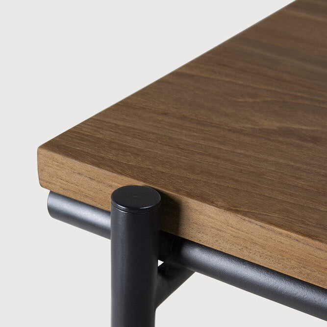 Ethnicraft Oscar Desk in teak, FSC-certified solid teak with varnished finish