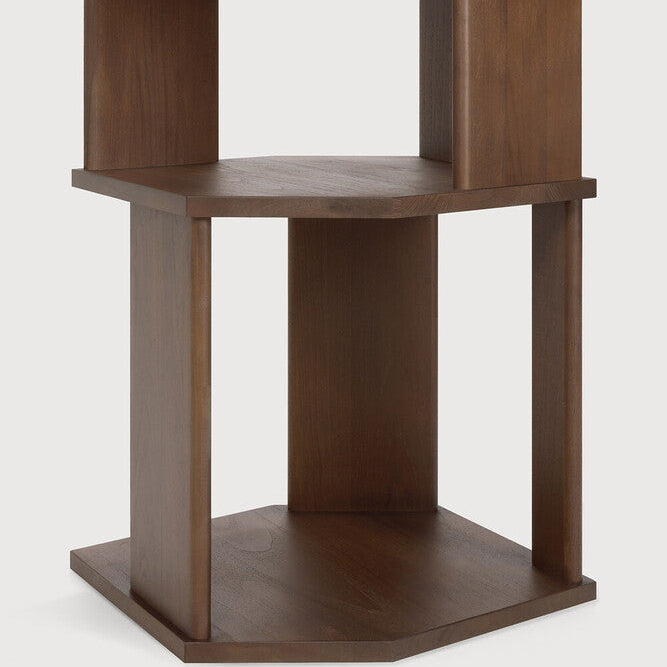 Ethnicraft Stairs Column in teak, FSC-certified solid teak with varnished finish, Belgian solid wood furniture