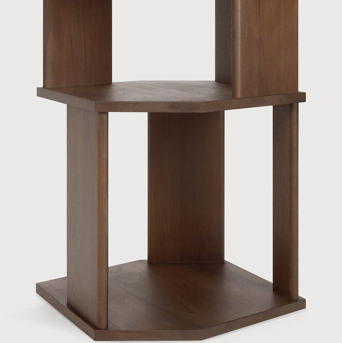 Ethnicraft Stairs Column in teak, FSC-certified solid teak with varnished finish, Belgian solid wood furniture