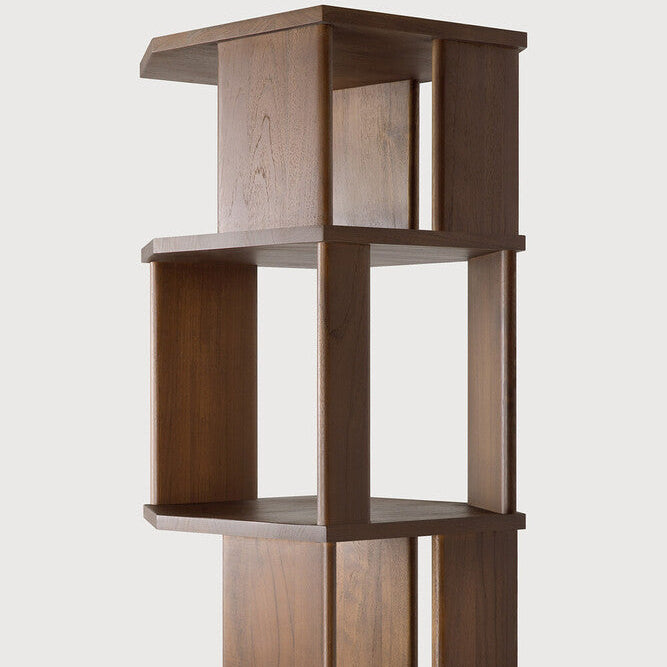 Ethnicraft Stairs Column in teak, FSC-certified solid teak with varnished finish, Belgian solid wood furniture