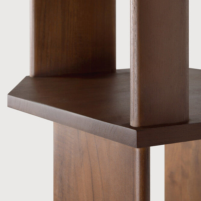 Ethnicraft Stairs Column in teak, FSC-certified solid teak with varnished finish, Belgian solid wood furniture
