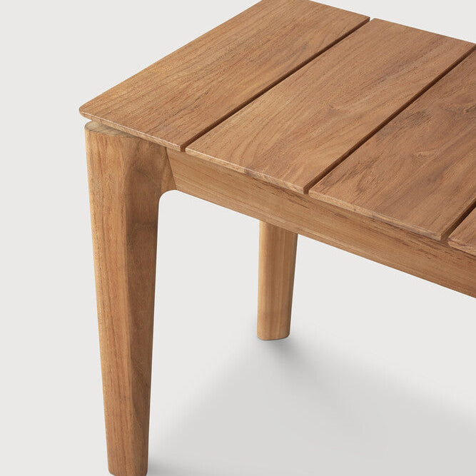 Detail of Ethnicraft Bok Outdoor Bench in Teak, no cushion