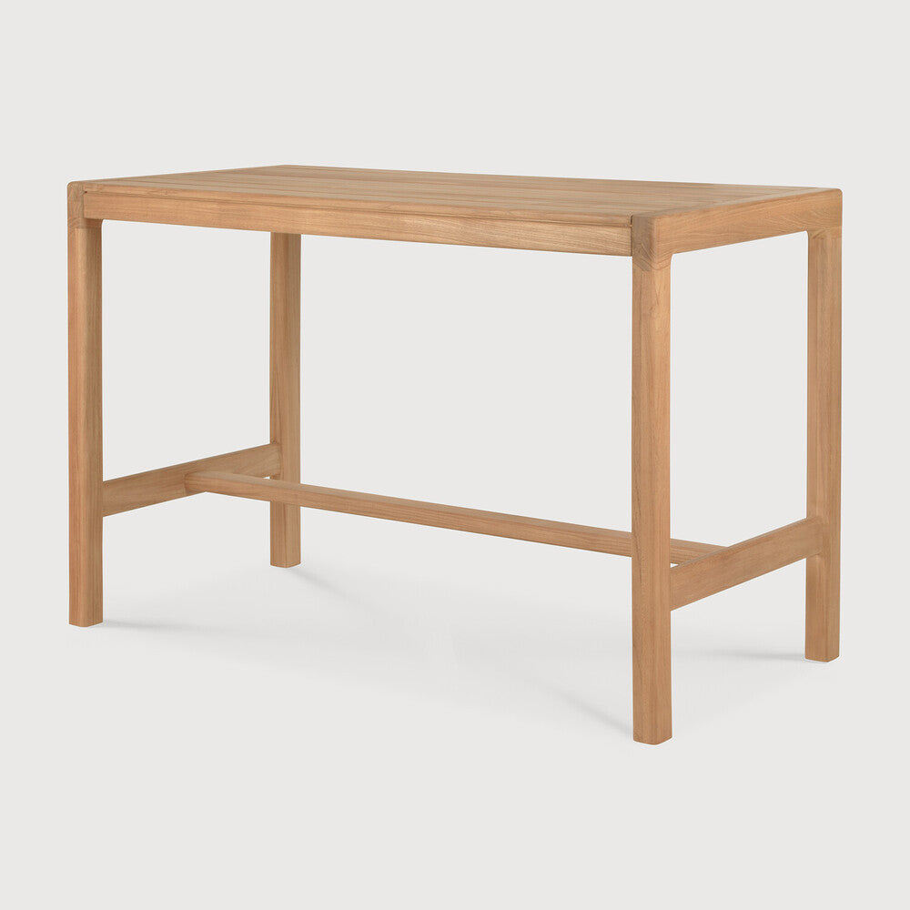 Ethnicraft Jack Outdoor Bar Table in teak, FSC-certified solid teak