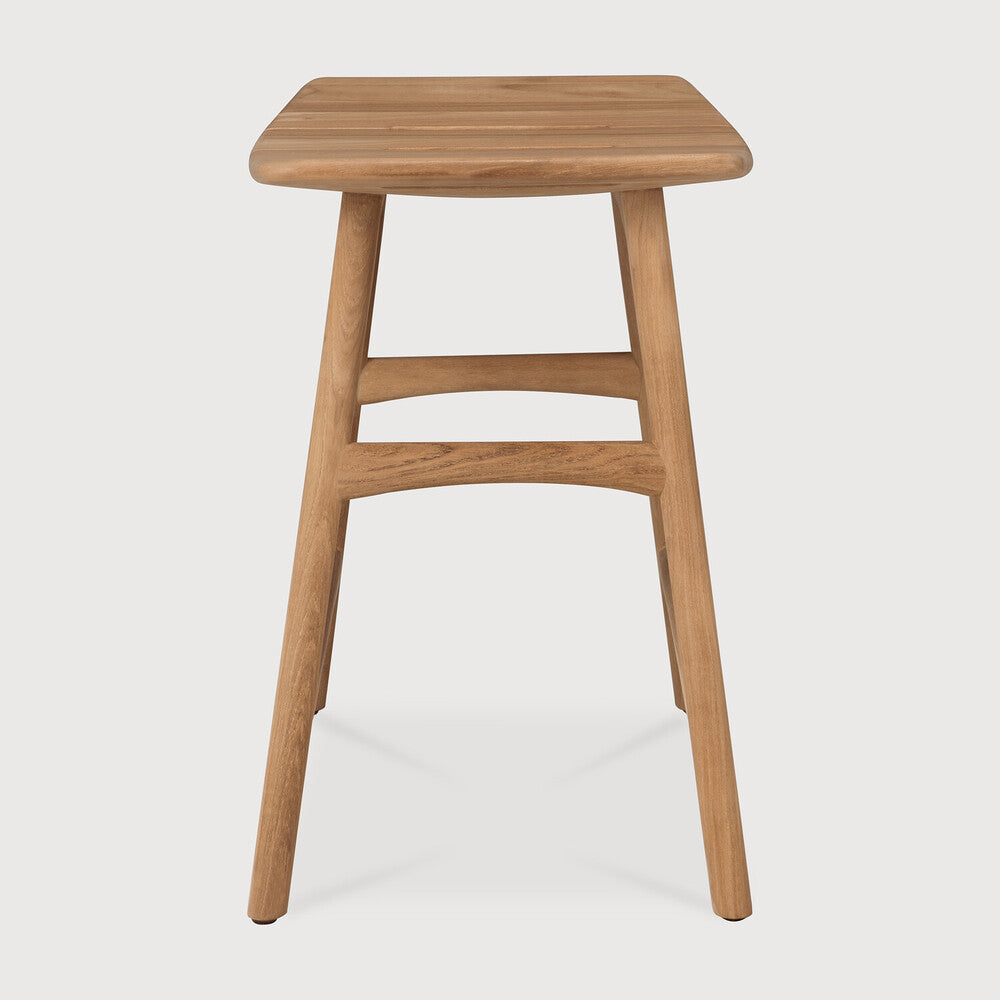 Ethnicraft Osso Outdoor Stool Frame in teak, FSC-certified solid teak