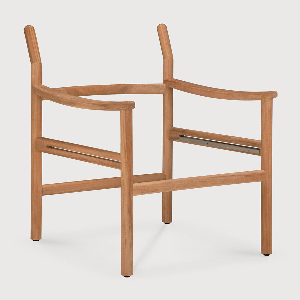 Ethnicraft Safari Outdoor Lounge Chair with FSC-certified solid teak frame