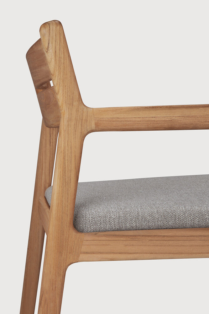 Ethnicraft Jack Outdoor Dining Chair in teak, FSC-certified solid teak