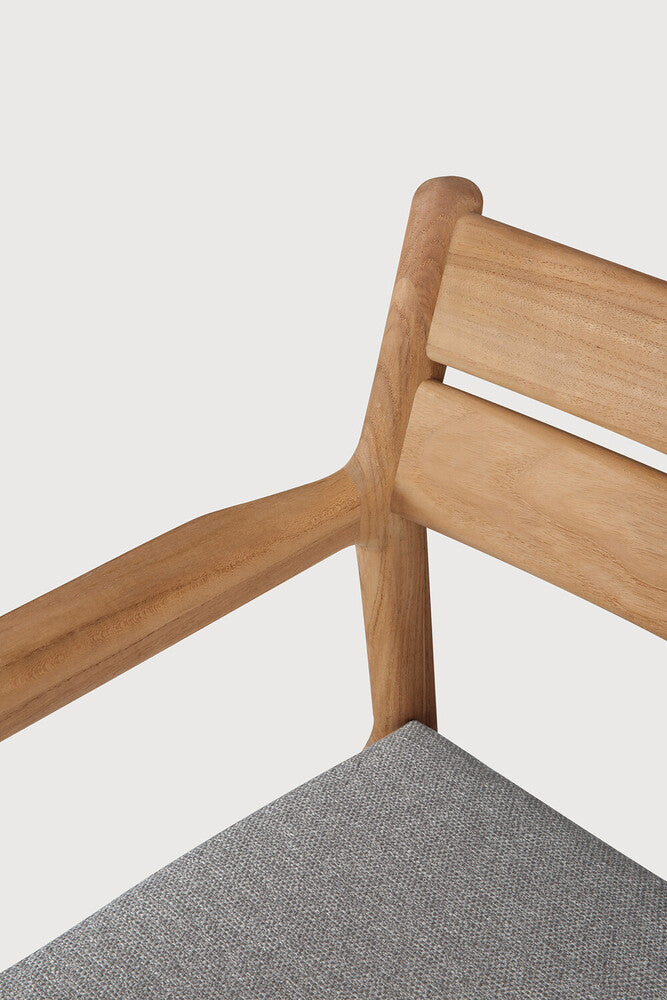 Ethnicraft Jack Outdoor Dining Chair in teak, FSC-certified solid teak