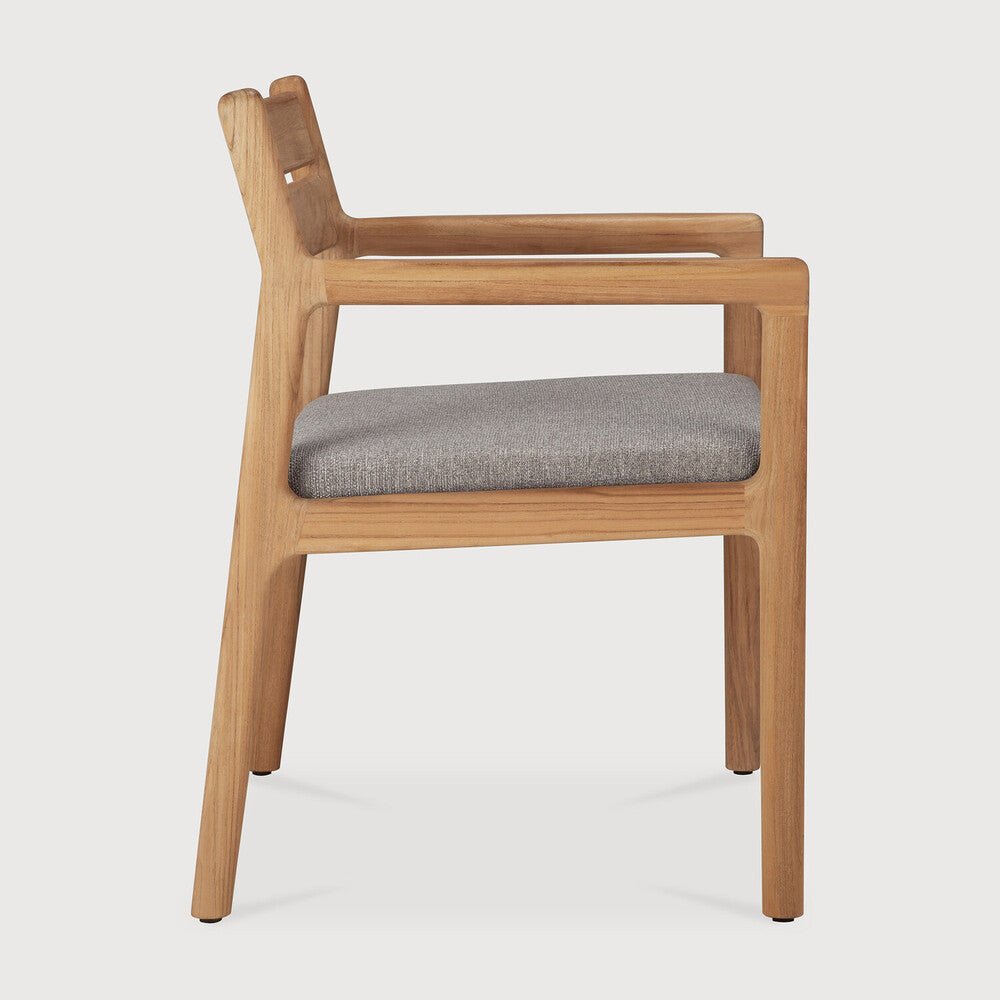 Ethnicraft Jack Outdoor Dining Chair in teak, FSC-certified solid teak