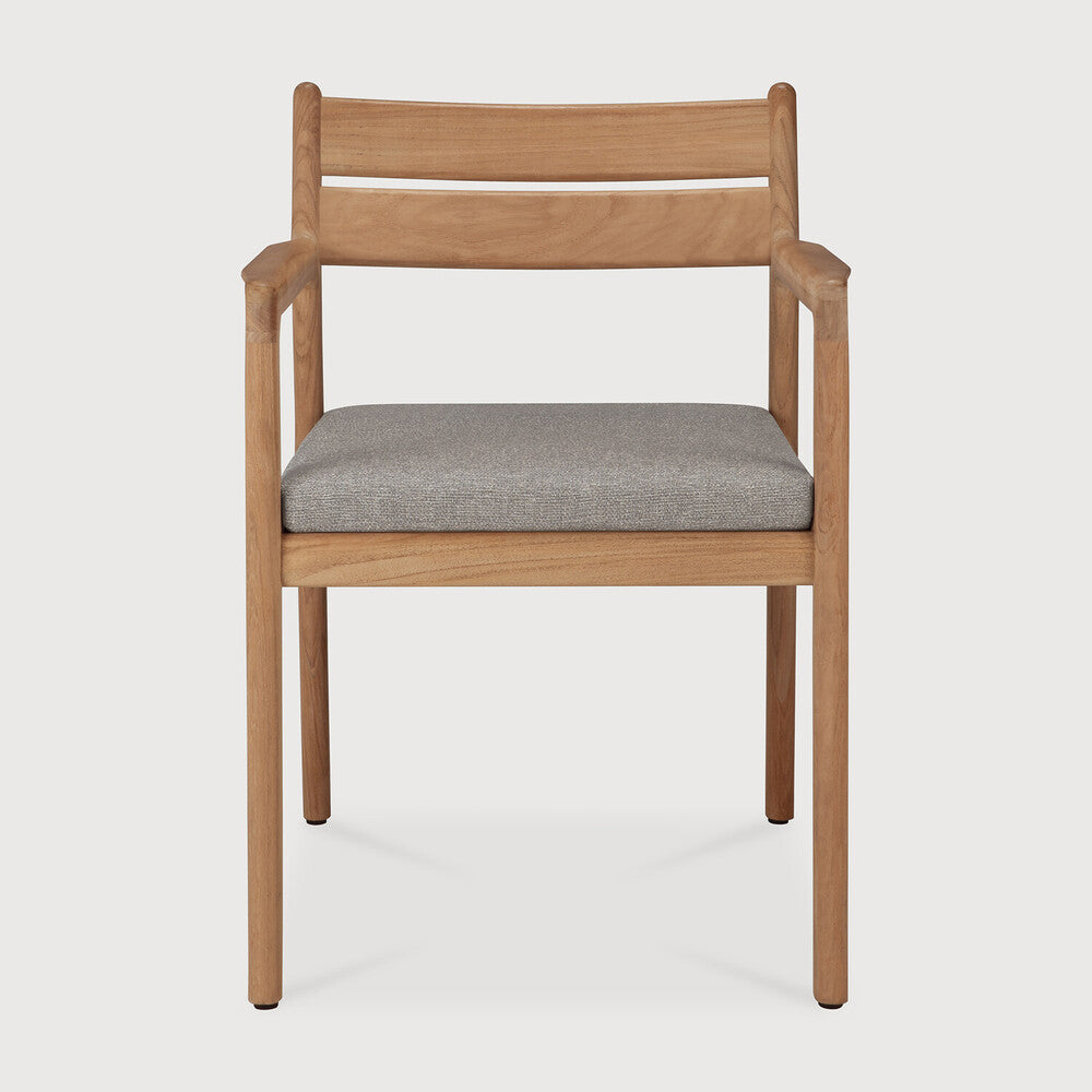 Ethnicraft Jack Outdoor Dining Chair in teak, FSC-certified solid teak