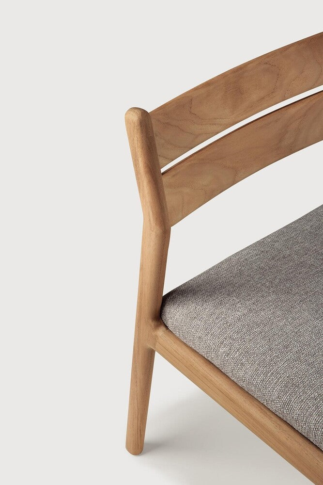 Ethnicraft Jack Outdoor Dining Chair in teak styled in a dining room