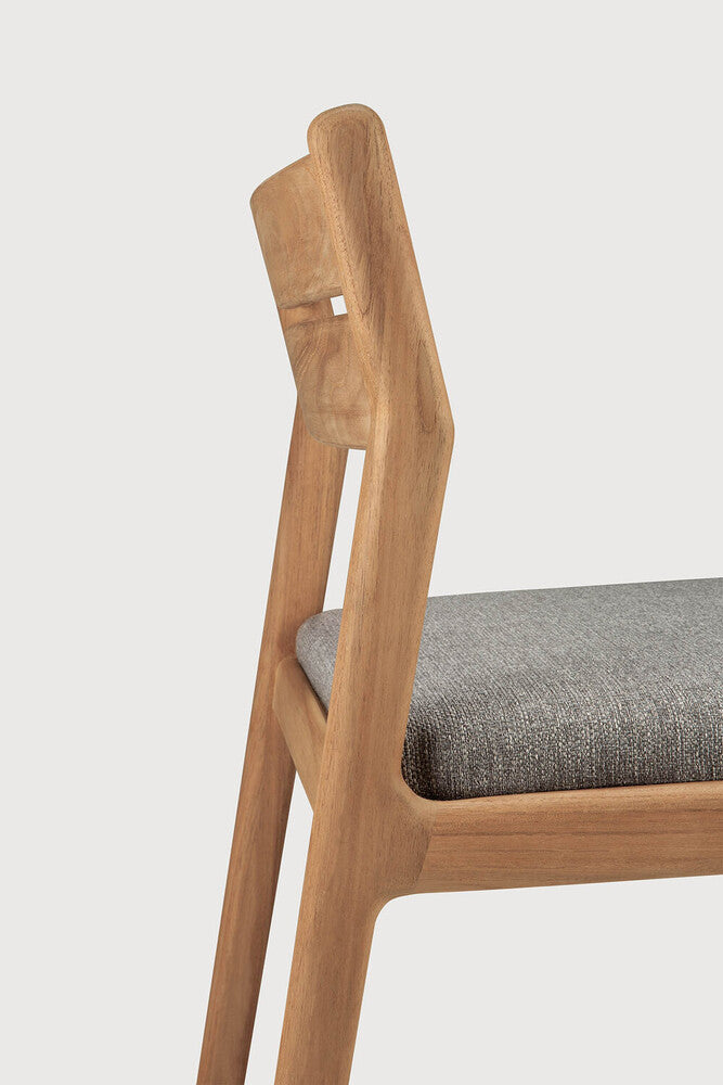 Ethnicraft Jack Outdoor Dining Chair in teak styled in a dining room