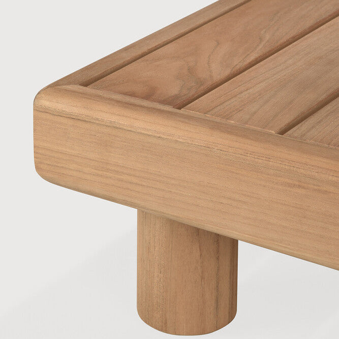 Ethnicraft Monocle Outdoor Coffee Table in teak, FSC-certified solid teak
