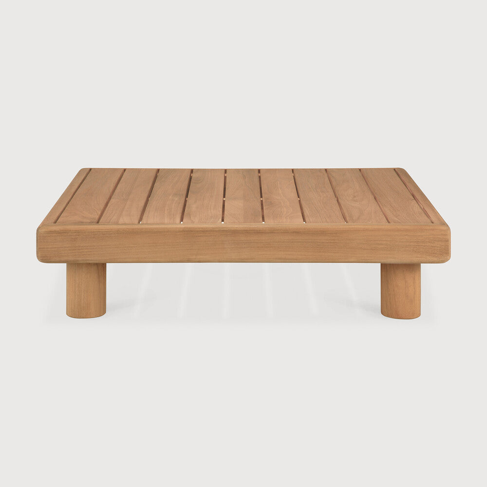 Ethnicraft Monocle Outdoor Coffee Table in teak, FSC-certified solid teak