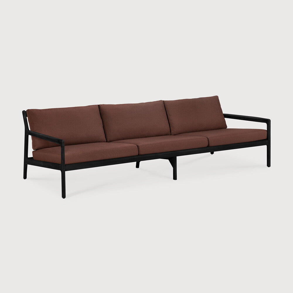Ethnicraft Jack Outdoor 3 Seat Sofa with FSC-certified solid teak frame
