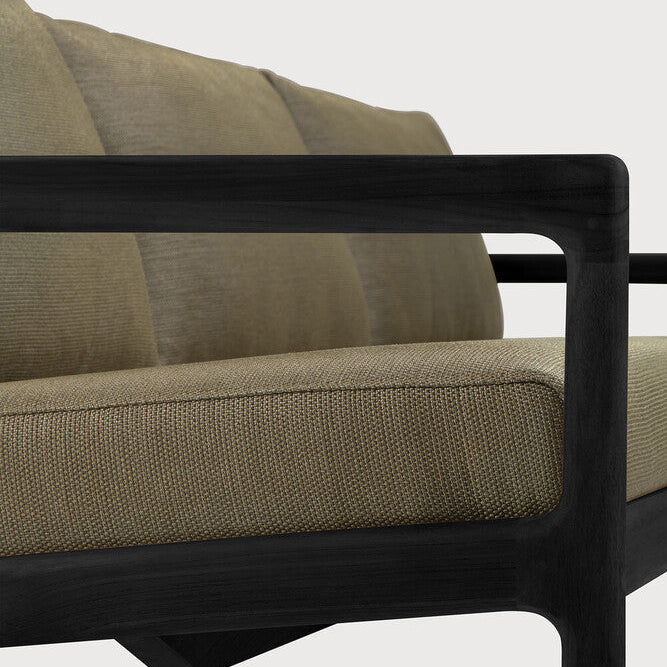 Ethnicraft Jack Outdoor 3 Seat Sofa with FSC-certified solid teak frame