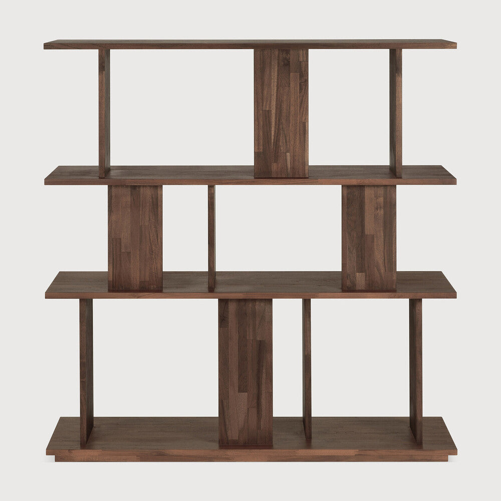 Ethnicraft Irregular Rack in teak, FSC-certified solid teak with varnished finish