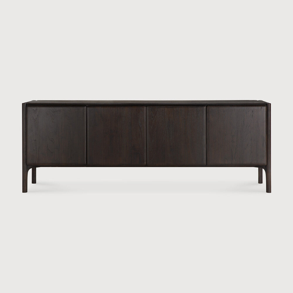 Ethnicraft PI Sideboard in teak, FSC-certified solid teak with varnished finish