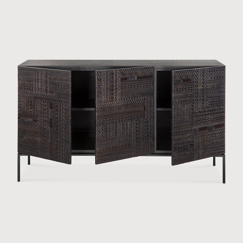 Ethnicraft Tabwa Sideboard, FSC-certified solid wood furniture by Belgian brand