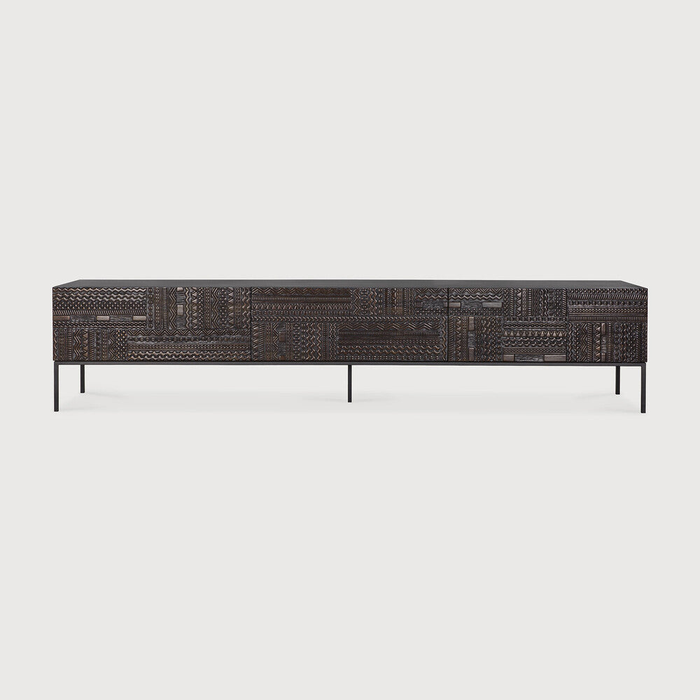 Ethnicraft Tabwa TV Cupboard, FSC-certified solid wood furniture by Belgian brand