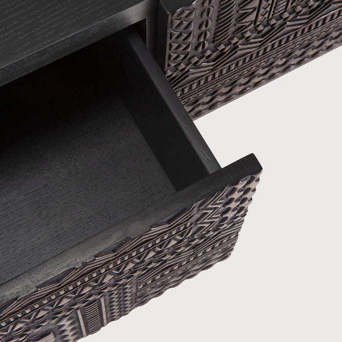 Ethnicraft Tabwa TV Cupboard, FSC-certified solid wood furniture by Belgian brand