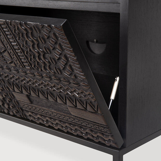 Ethnicraft Tabwa TV Cupboard, FSC-certified solid wood furniture by Belgian brand
