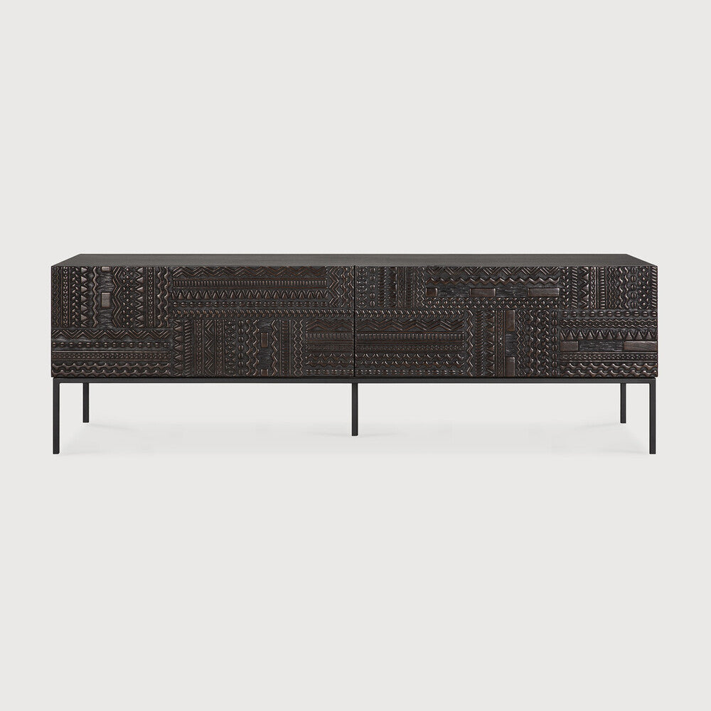 Ethnicraft Tabwa TV Cupboard, FSC-certified solid wood furniture by Belgian brand
