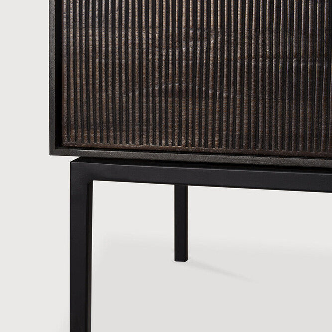 Ethnicraft Grooves TV Cupboard, FSC-certified solid wood furniture by Belgian brand