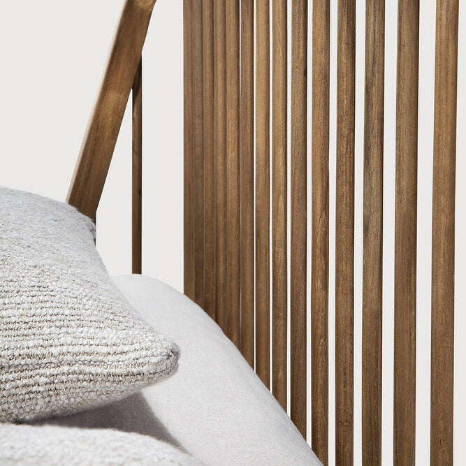 Ethnicraft Reclaimed Teak Spindle Bed in teak, FSC-certified solid teak, Belgian solid wood furniture