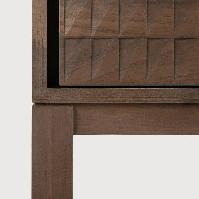 Ethnicraft Sono Sideboard in teak, FSC-certified solid teak with varnished finish