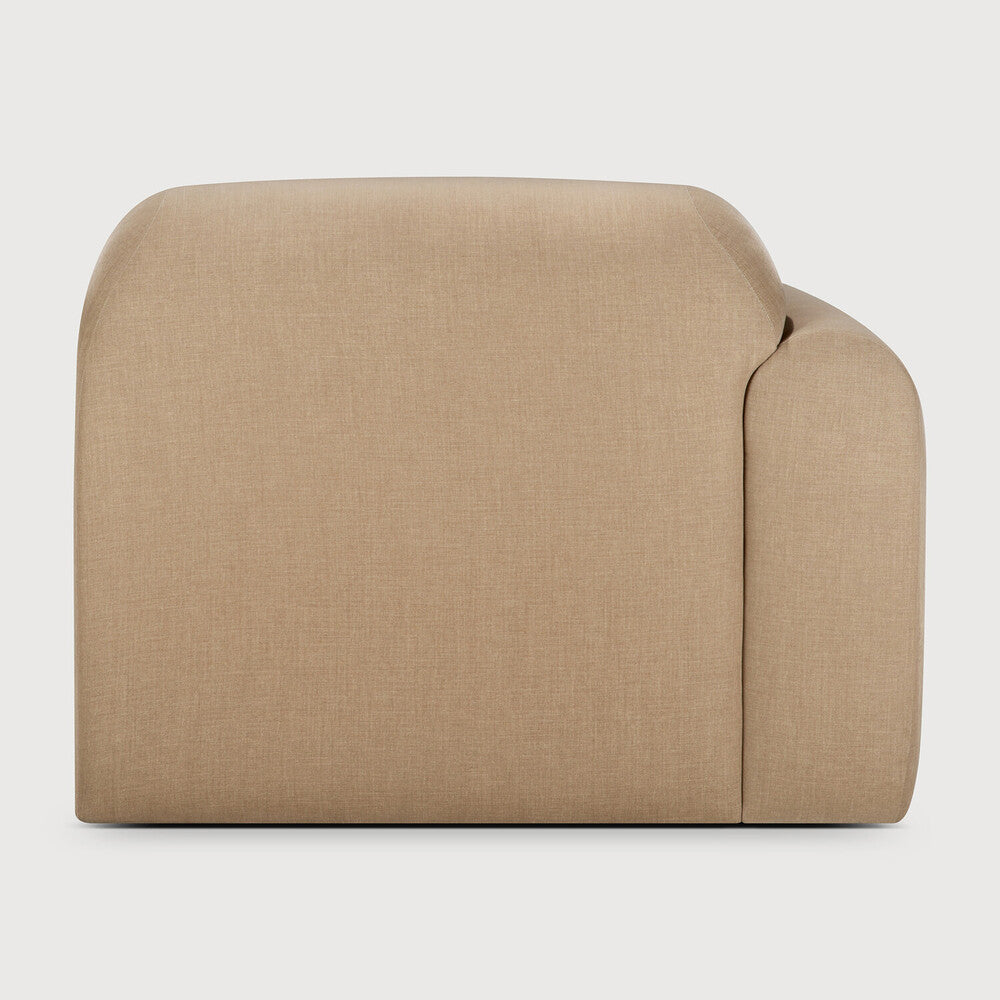 Ethnicraft Bulky One Arm Sofa with FSC-certified solid wood frame, Belgian design