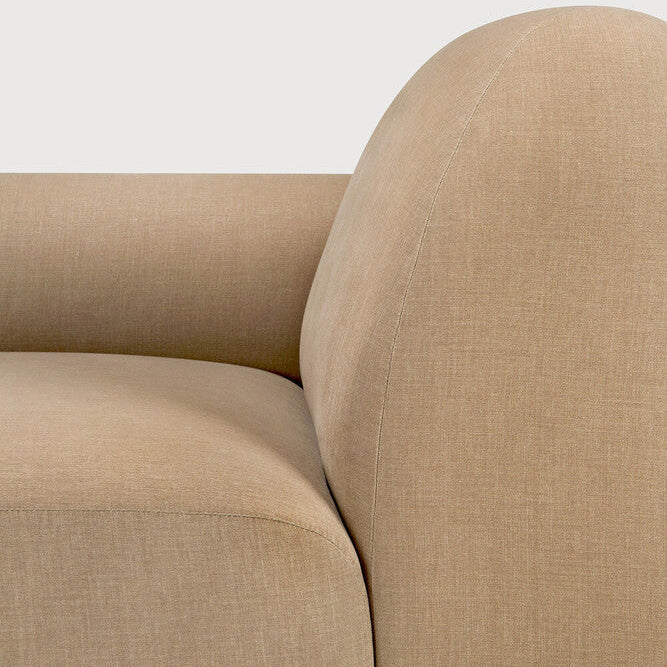 Ethnicraft Bulky One Arm Sofa with FSC-certified solid wood frame, Belgian design