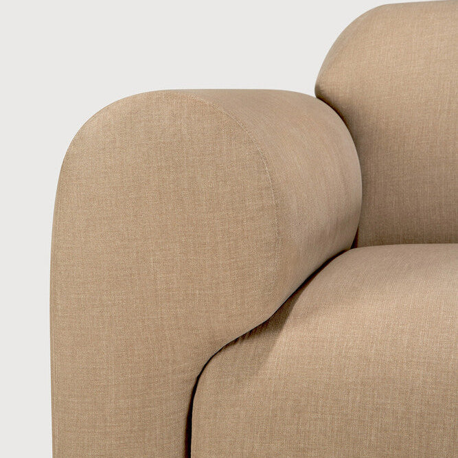 Ethnicraft Bulky One Arm Sofa with FSC-certified solid wood frame, Belgian design