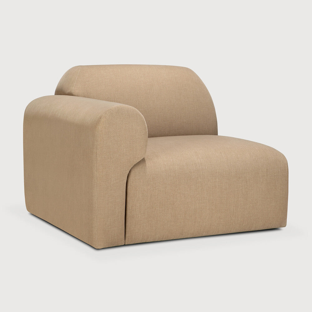 Ethnicraft Bulky One Arm Sofa with FSC-certified solid wood frame, Belgian design