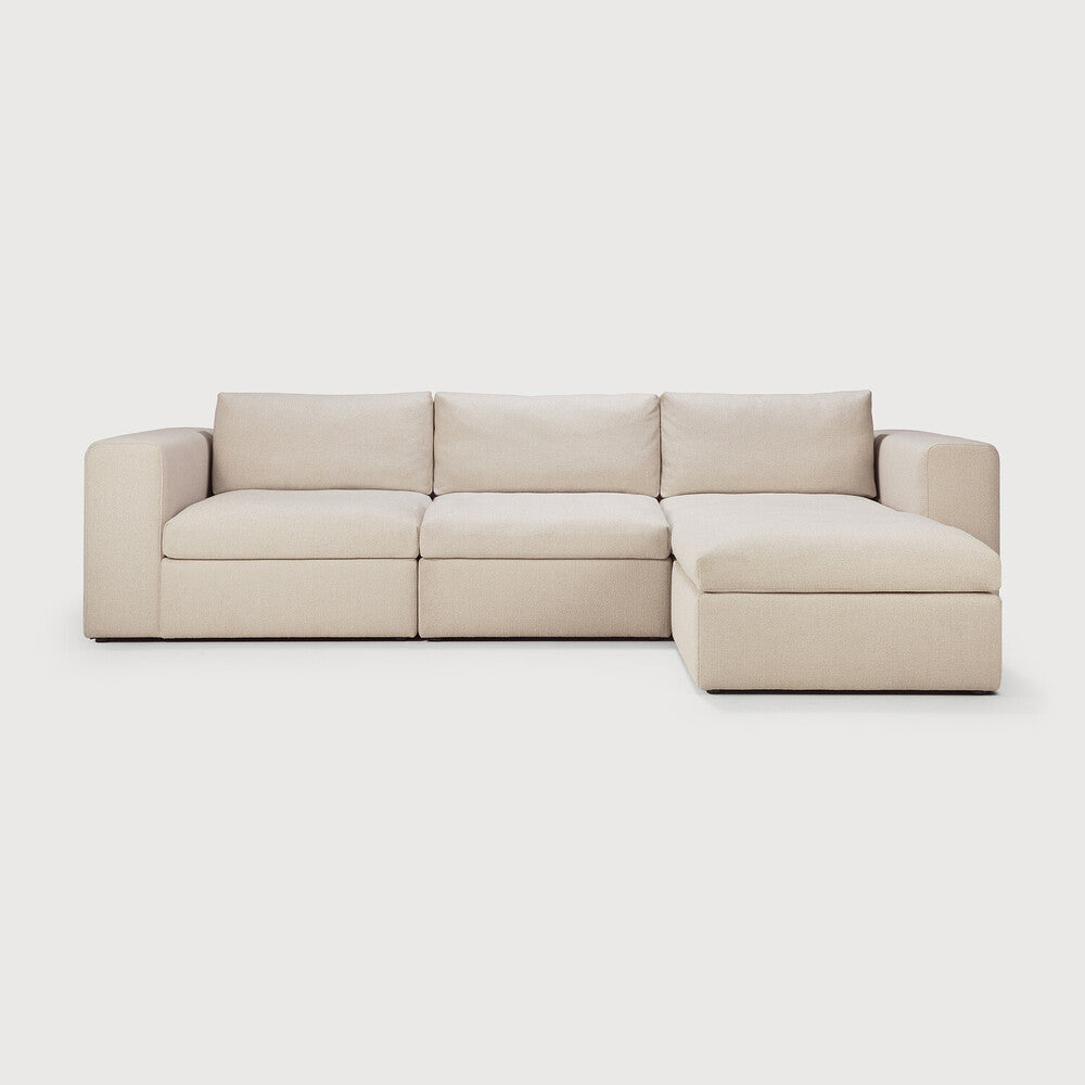 Ethnicraft Mellow Modular Sofa with FSC-certified solid wood frame, Belgian design