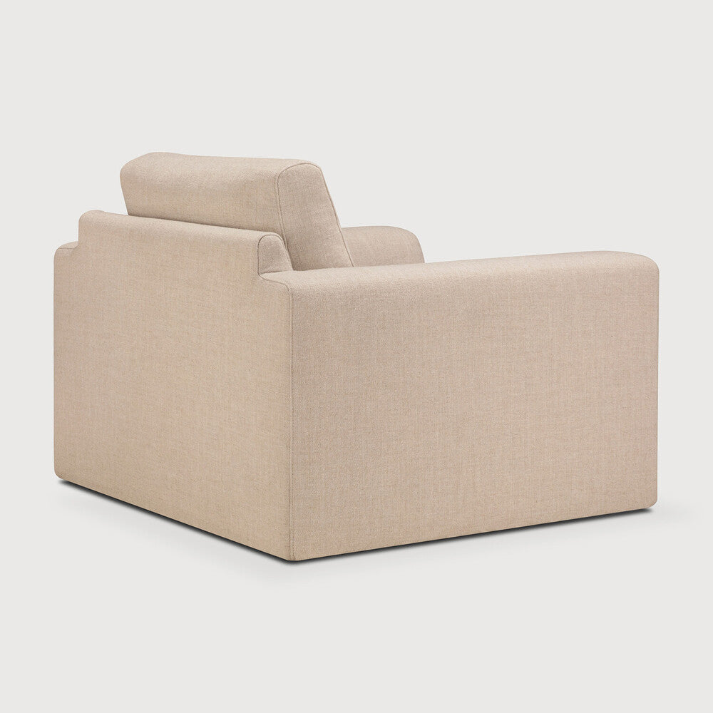 Ethnicraft Ease Lounge Chair with FSC-certified solid wood frame, Belgian design