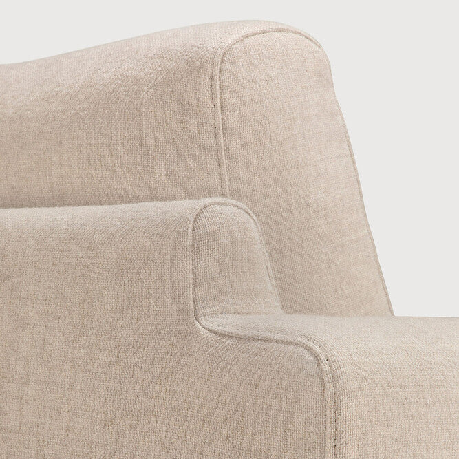 Ethnicraft Ease Lounge Chair with FSC-certified solid wood frame, Belgian design