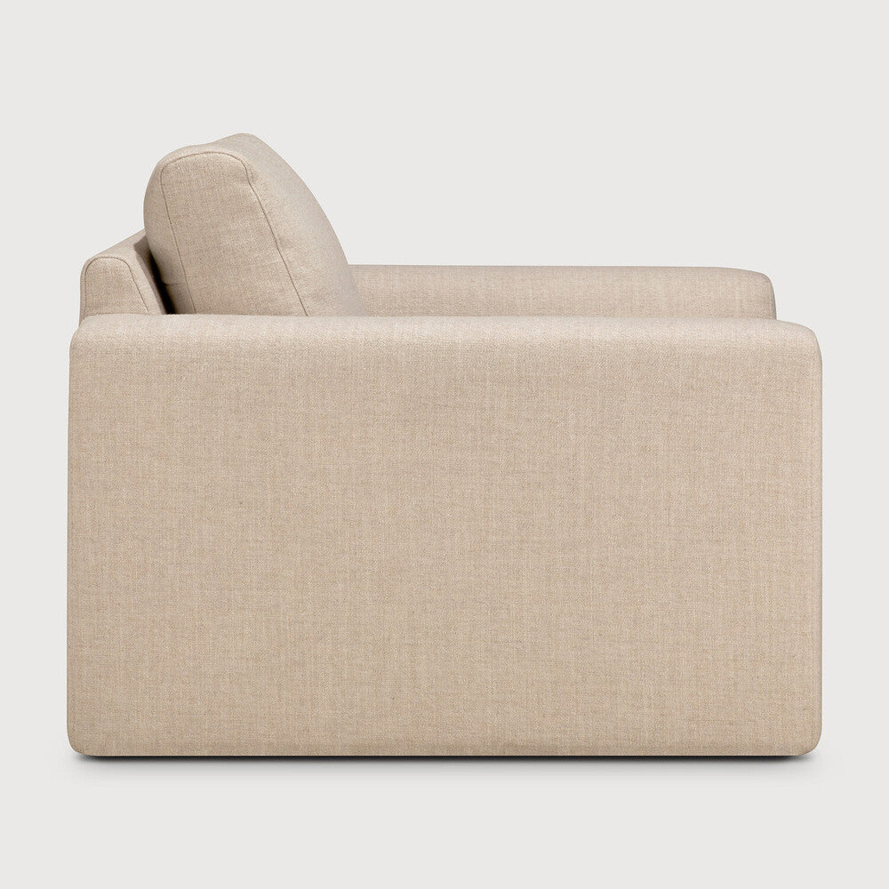 Ethnicraft Ease Lounge Chair with FSC-certified solid wood frame, Belgian design