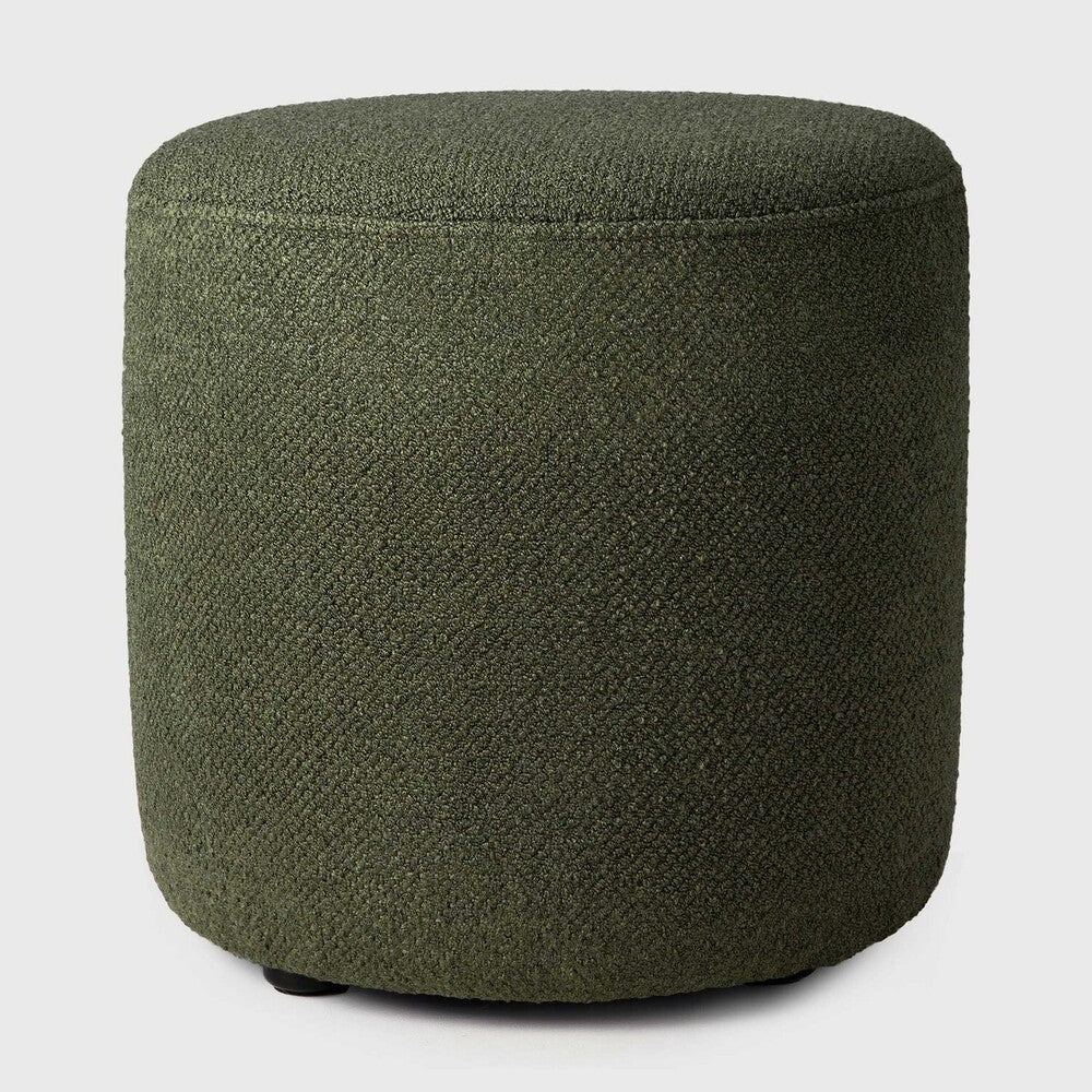 Ethnicraft Barrow Pouf with FSC-certified solid wood frame, Belgian design