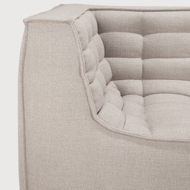 Ethnicraft N701 sofa with FSC-certified solid wood frame, Belgian design