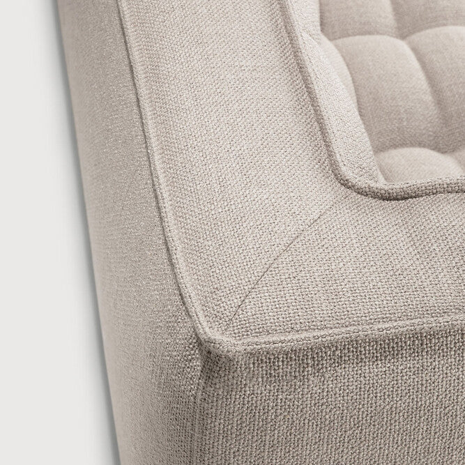Ethnicraft N701 sofa with FSC-certified solid wood frame, Belgian design