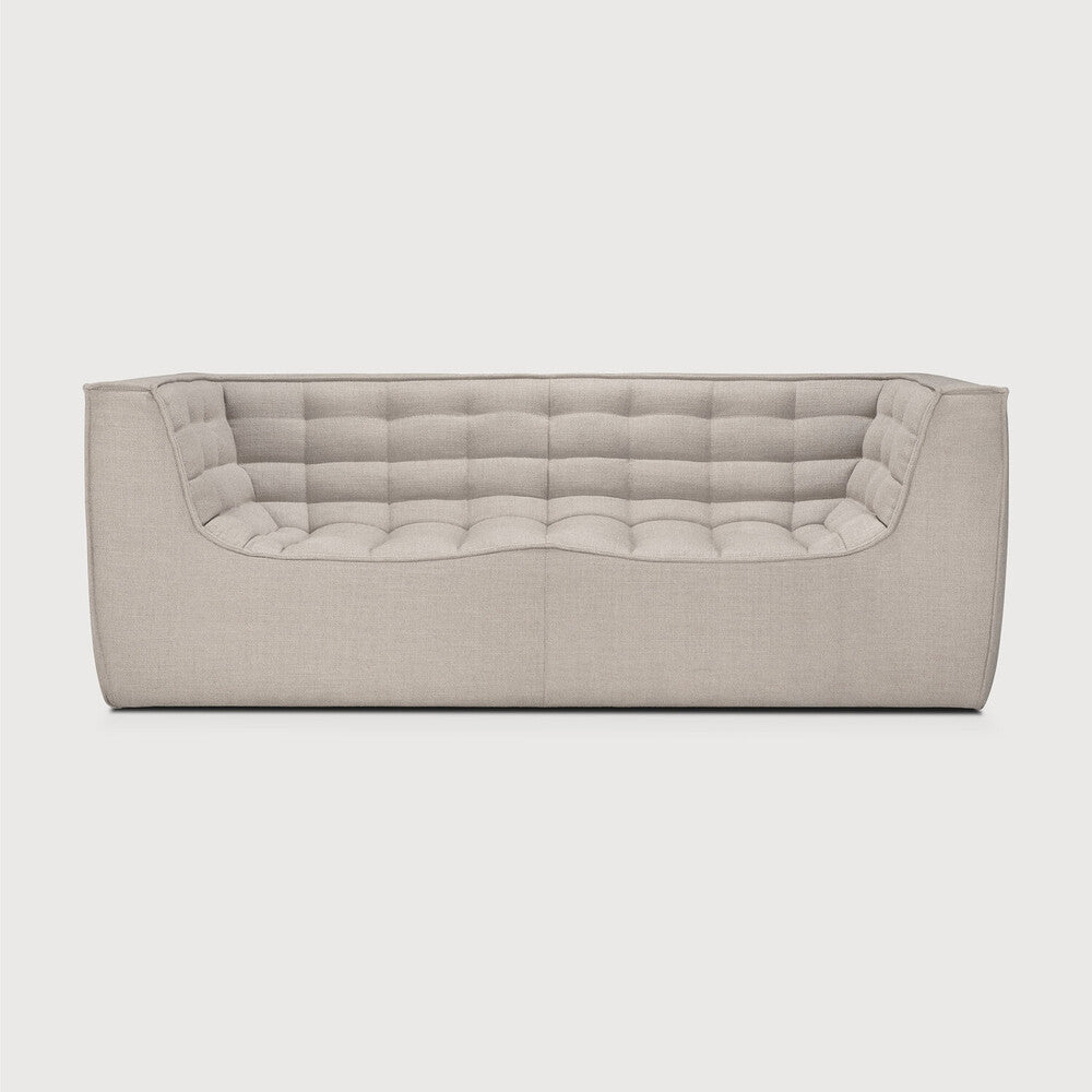 Ethnicraft N701 sofa with FSC-certified solid wood frame, Belgian design