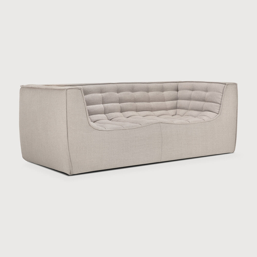 Ethnicraft N701 sofa with FSC-certified solid wood frame, Belgian design