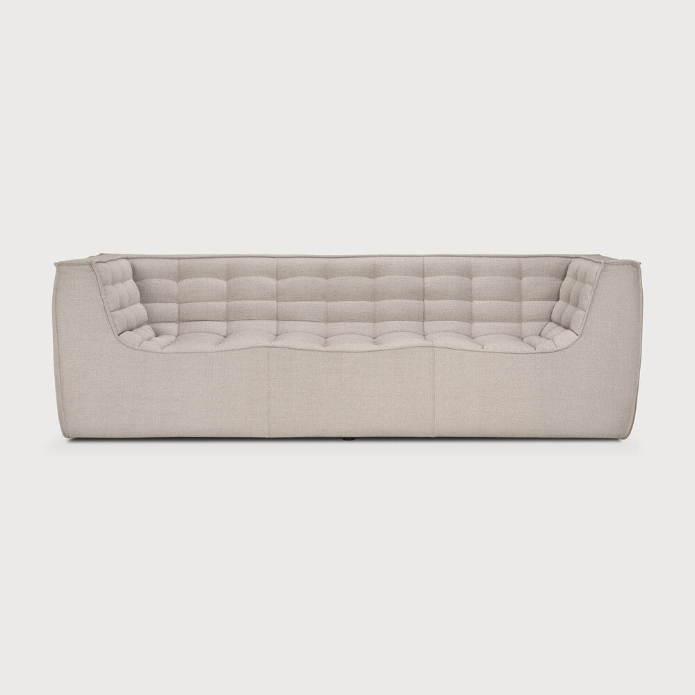 Ethnicraft N701 sofa with FSC-certified solid wood frame, Belgian design