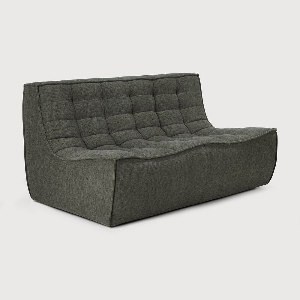 Eco fabric N701 2-seater sofa by Ethnicraft, sustainable sectional with Comosum